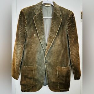Perry Ellis Men’s Brown/Grayish Corduroy Jacket